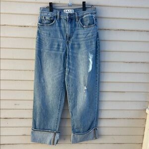 Daze Light Blue Women's Wide Leg Jeans